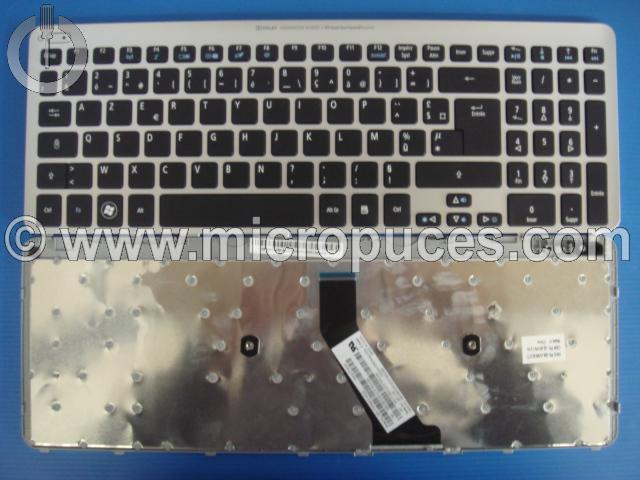 Clavier * NEUF * AZERTY gris pour ACER Aspire V5-571