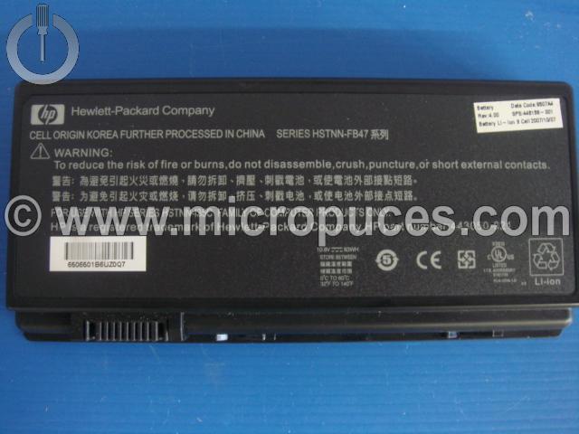 Batterie d'origine HDX9000 pour HP 443050-661