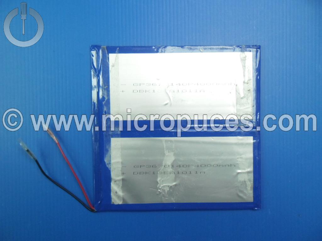 Batterie d'origine pour tablette 3,7v 4000mAh (145 mm x 140 mm ) 2 fils