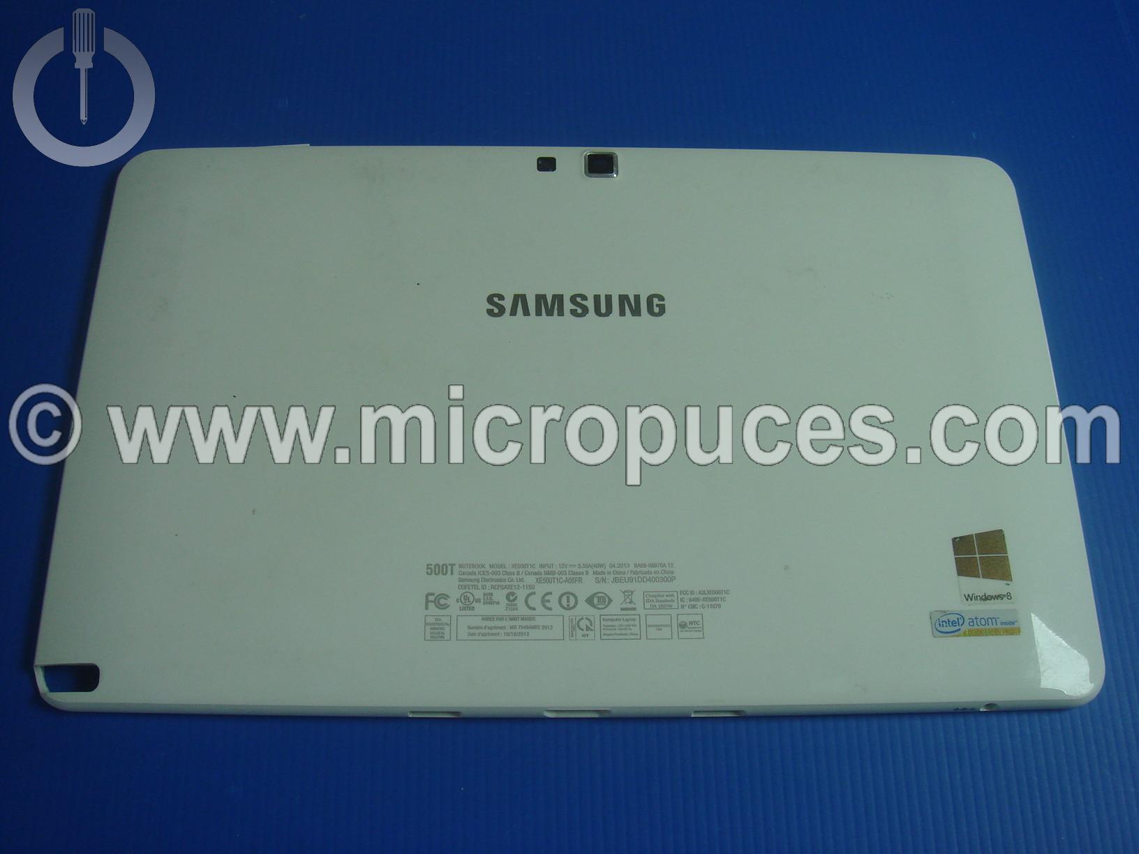Coque arrire blanche pour SAMSUNG SAMSUNG ATIV Smart PC XE500T1C