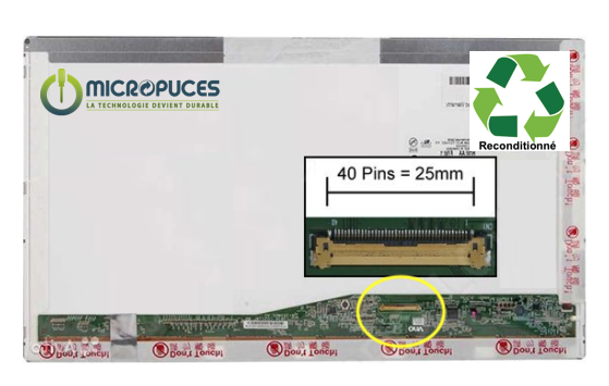Ecran 15.6" 40 pin HD 1366 x 768 ( BR ) - reconditionn