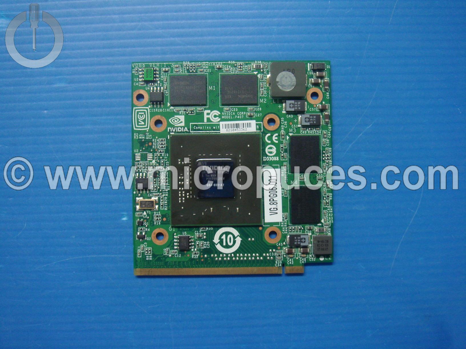 Carte NVIDIA GeForce 8600M GT 512 Mo VG.8PG06.001
