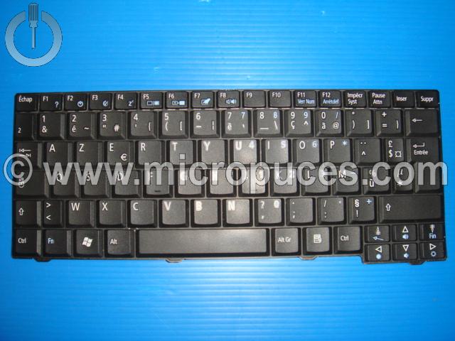 Clavier AZERTY pour ACER Aspire One A110 (Noir)