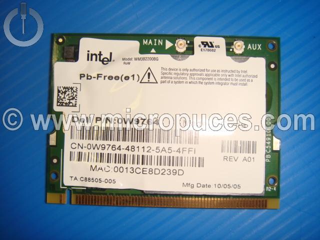 Carte WIFI miniPci DELL OW9764