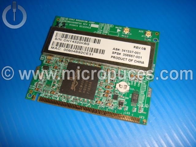 Carte WIFI miniPci Broadcom BCM94306MPLNA