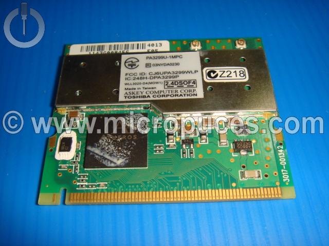 Carte WIFI miniPci ASKEY ATHEROS  PA3299U pour TOSHIBA