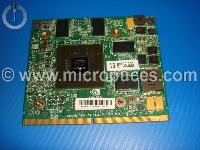 Carte NVIDIA GT 240M N10P-GS-A2 1GB DDR3