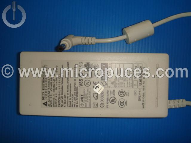 Chargeur Alimentation 19V 4.74A pour Packard Bell MSI blanc