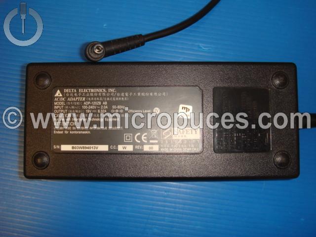 Chargeur Alimentation 19V 6.32A Pour ASUS et PACKARD BELL