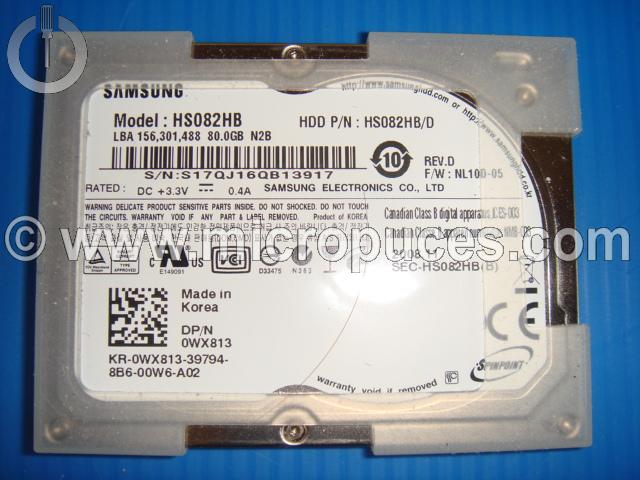 Disque dur * NEUF * IDE 1.8" ZIF SAMSUNG HS082HB 80 Go