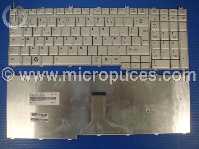 Clavier * NEUF * AZERTY pour TOSHIBA Satellite P200 (silver)