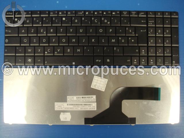 Clavier AZERTY noir pour ASUS B53 N53 K52