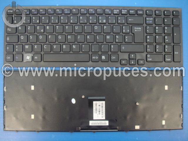 Clavier AZERTY noir pour SONY VPC-EB