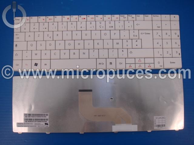Clavier * NEUF * AZERTY blanc pour PACKARD BELL EasyNote TJ66 LJ63