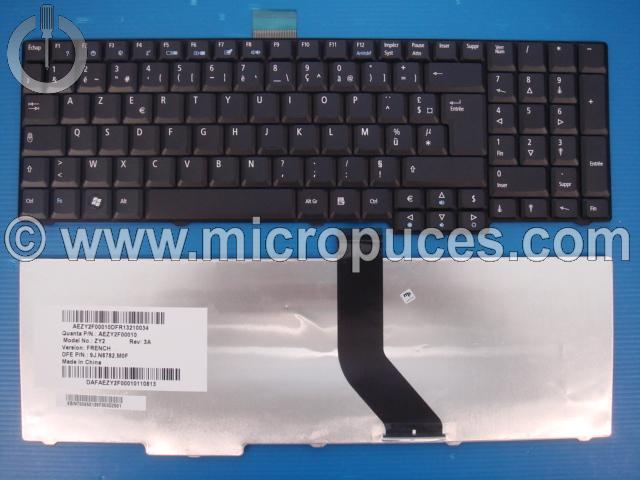 Clavier NEUF AZERTY pour ACER Travelmate 7530 7730