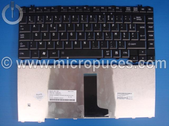 Clavier AZERTY pour TOSHIBA Satellite A300 L300