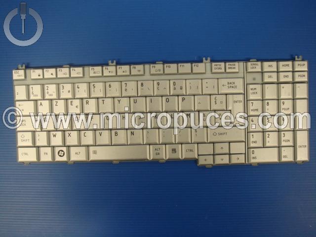 Clavier AZERTY pour TOSHIBA Satellite L500 (silver)