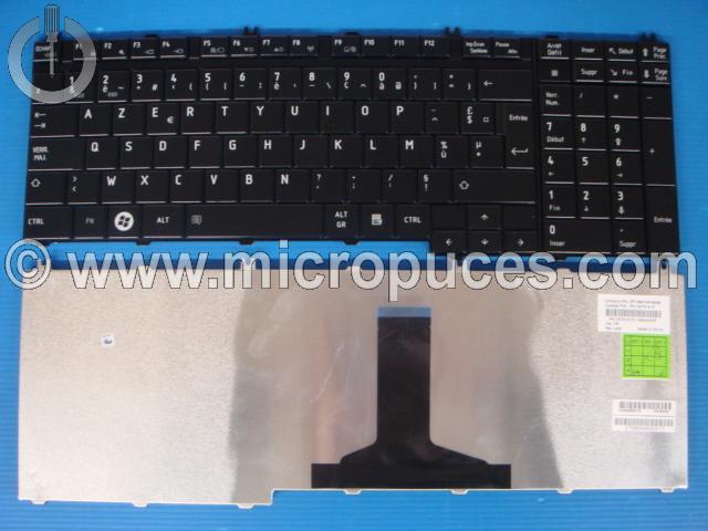 Clavier AZERTY pour TOSHIBA Satellite L555