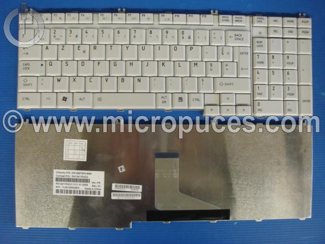 Clavier * NEUF * AZERTY pour TOSHIBA Satellite P200 (gris mat)