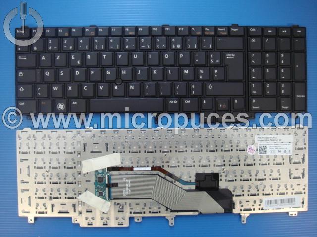 Clavier AZERTY pour DELL Latitude E6520 (non rétroéclairé)