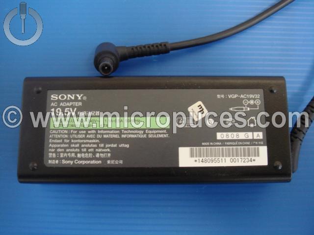 Chargeur Alimentation 19.5V 4.7A pour Sony VGP-AC19V32