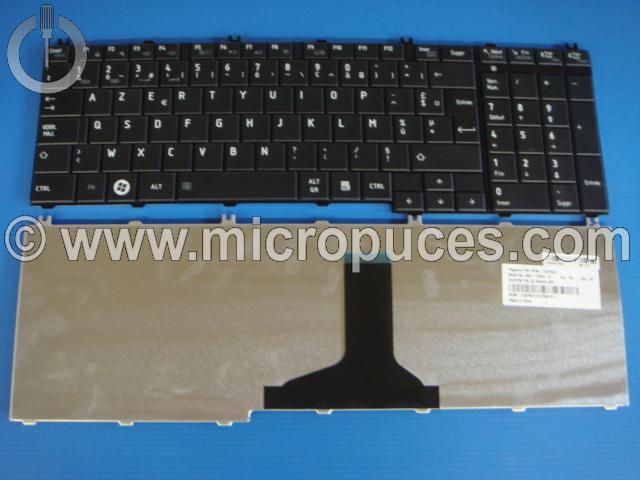 Clavier * NEUF * AZERTY noir pour TOSHIBA Satellite C670