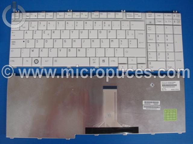 Clavier * NEUF * AZERTY blanc pour TOSHIBA Satellite A500