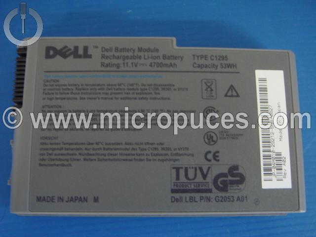 Batterie DELL C1295 pour Latitude D500 et D600