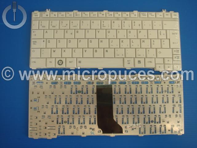 Clavier * NEUF * AZERTY blanc pour TOSHIBA Satellite U500