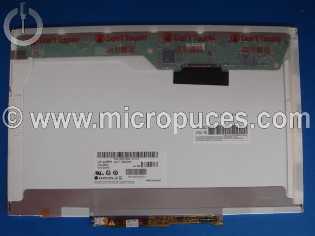 Dalle TFT 14.1" * RECONDITIONNEE * wide LG PHILIPS LP141WP1-TLA3 pour DELL (WSXGA+ 30 pins mate)