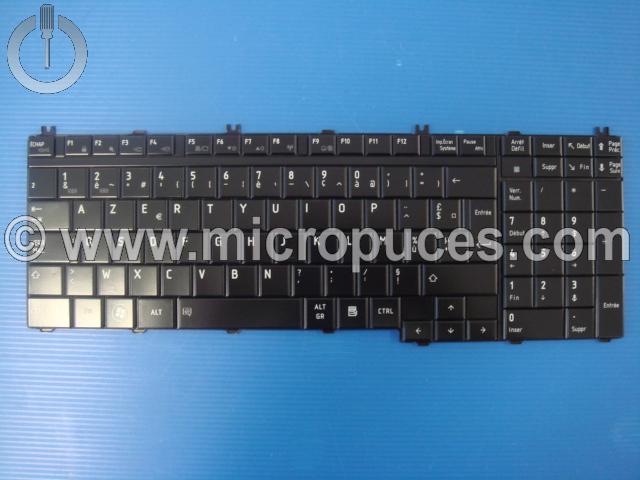 Clavier AZERTY pour TOSHIBA Satellite P500 (version rtro clair)