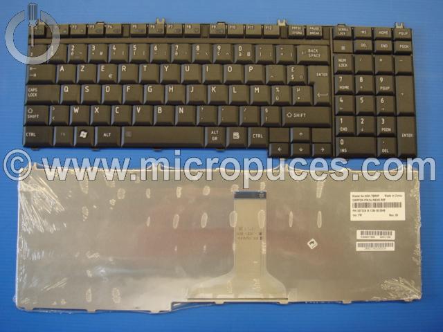 Clavier QWERTY pour TOSHIBA Satellite L500 (noir)