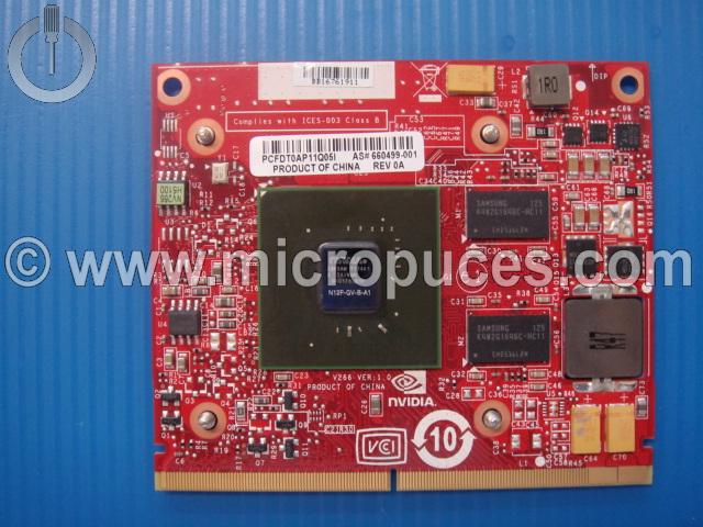 Carte graphique NVIDIA Geforce G210 512MB pour HP Touchsmart 600