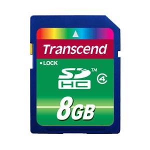 Carte SD Transcend 8 Gb