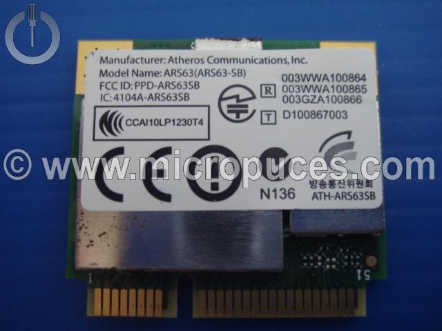 Carte WIFI + bluetooth PciExpress Atheros pour Toshiba Folio 100