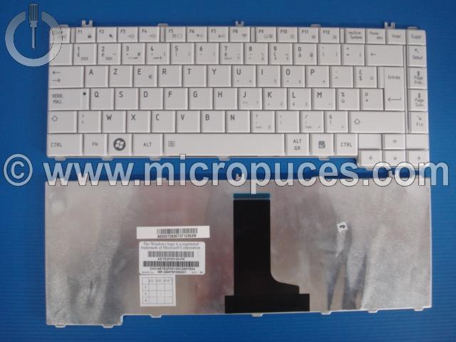 Clavier * NEUF * AZERTY blanc pour TOSHIBA Satellite L735