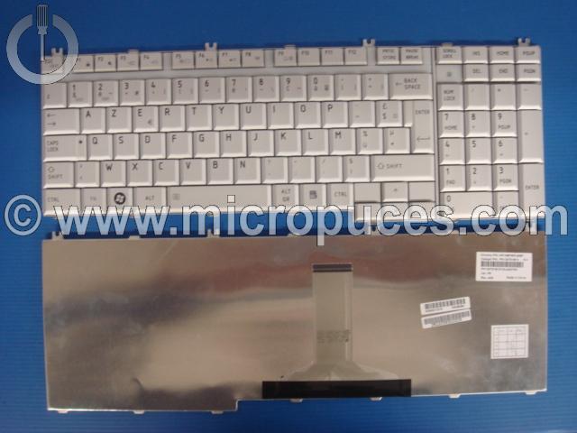 Clavier AZERTY * NEUF * pour TOSHIBA Satellite L500 (silver)