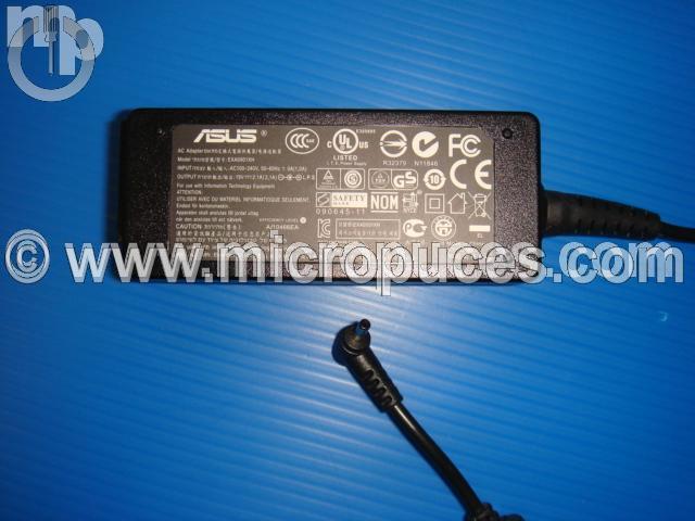 Chargeur Alimentation 19V 2.1A pour ASUS Eeepc 1005 1008 Noir