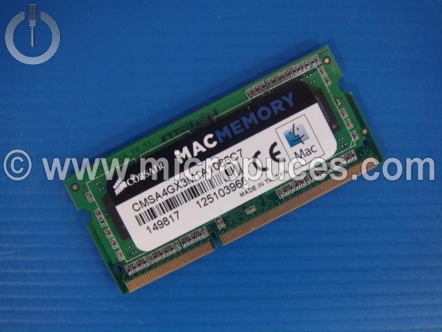Barrette SODIMM NEUVE PC8500 DDR3 1066Mhz 4Go