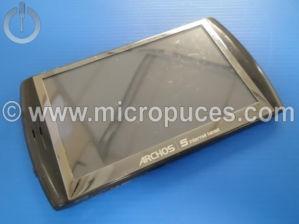 Plasturgie de base + vitre tactile pour ARCHOS 5 Internet Tablet