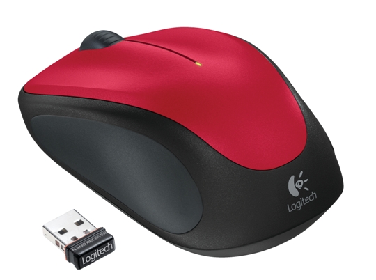Souris sans fils Logitech M235 rouge