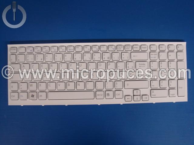 Clavier * NEUF * AZERTY blanc pour SONY VPCEB