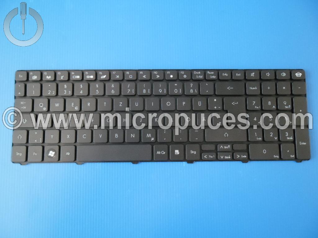 Clavier * NEUF * QWERTY Allemand pour PACKARD BELL EasyNote TM81