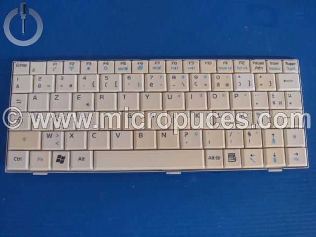 Clavier AZERTY pour ASUS Eeepc 4G blanc