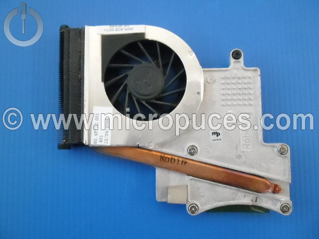 Radiateur + ventilateur CPU pour HP DV2000 (AMD)
