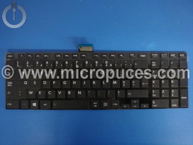 Clavier chiclet AZERTY noir pour TOSHIBA Satellite C855 L850 L870 L875 C870