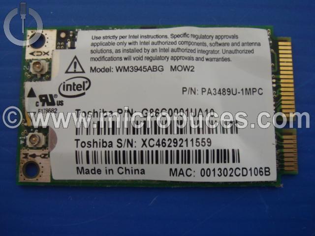 Carte WIFI PciExpress INTEL PROWireless 3945 ABG TOSHIBA