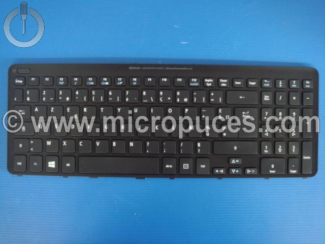 Clavier AZERTY noir pour ACER Aspire V5-531 V5-571