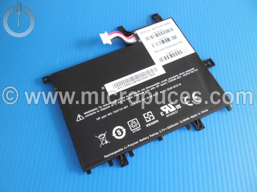 Batterie de remplacement pour HP Slate 7