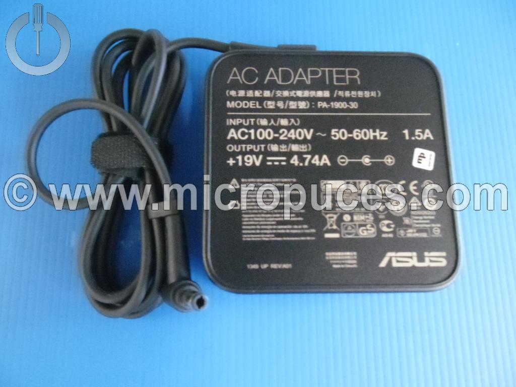 Chargeur Alimentation 19V 4.74A pour ASUS